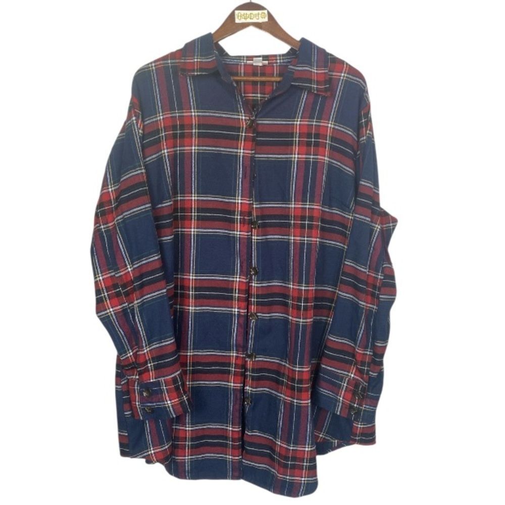 LuLaRoe Multicolor Plaid Shirt / Wms 2X